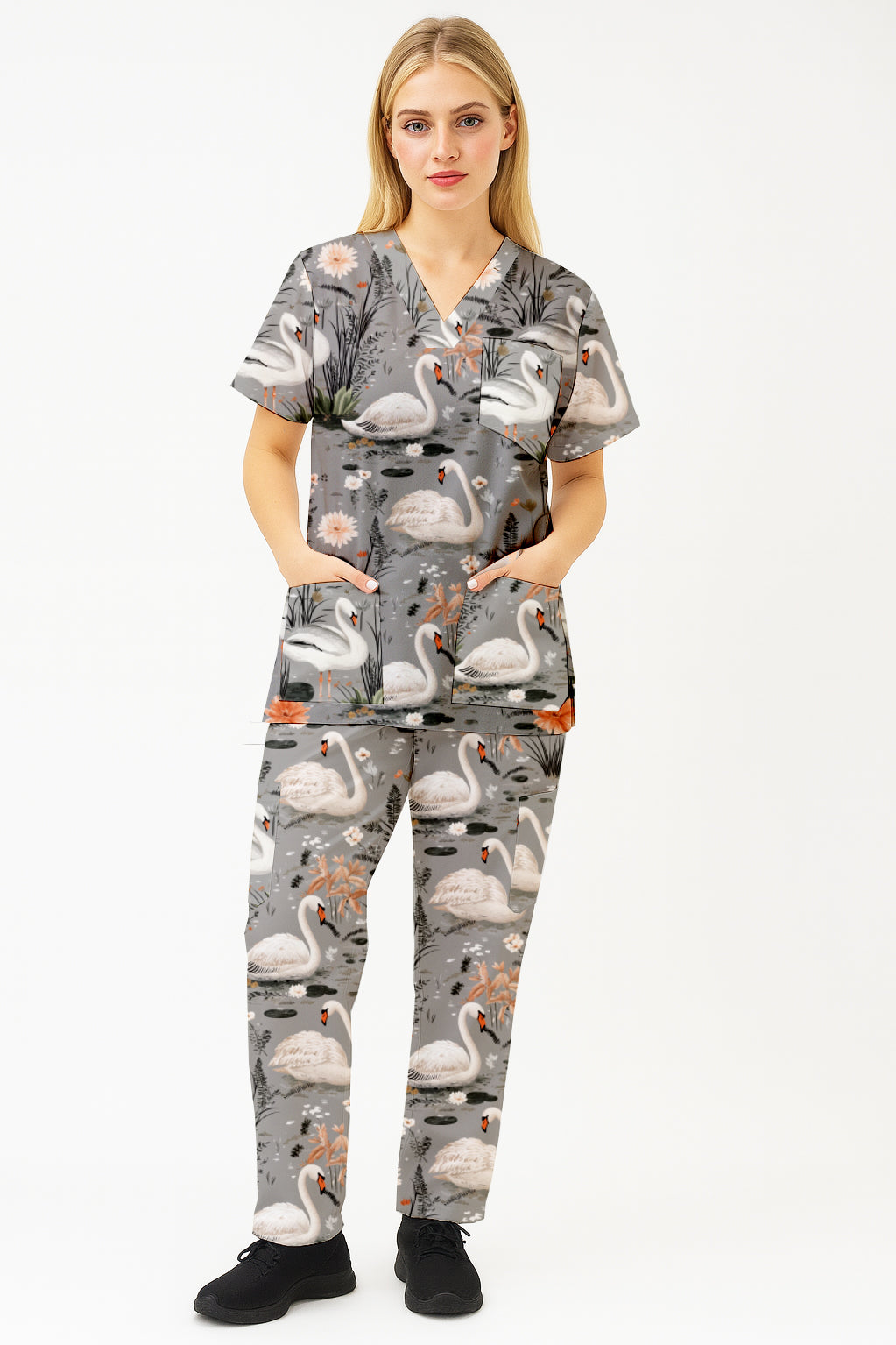 Swan Flemingo Printed Fun Scrub Set Australia