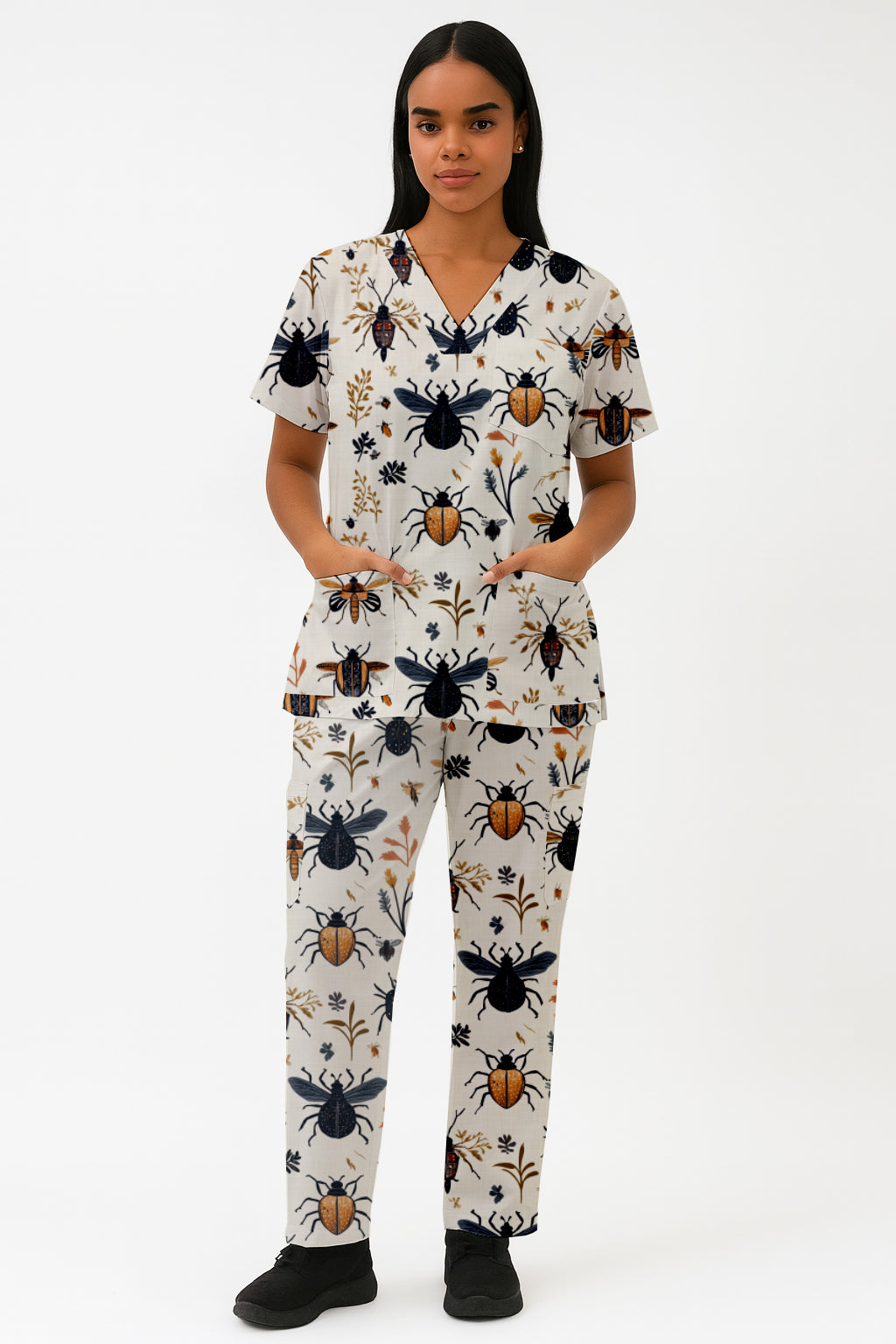 Bugs boho Printed Fun Scrub Set Australia