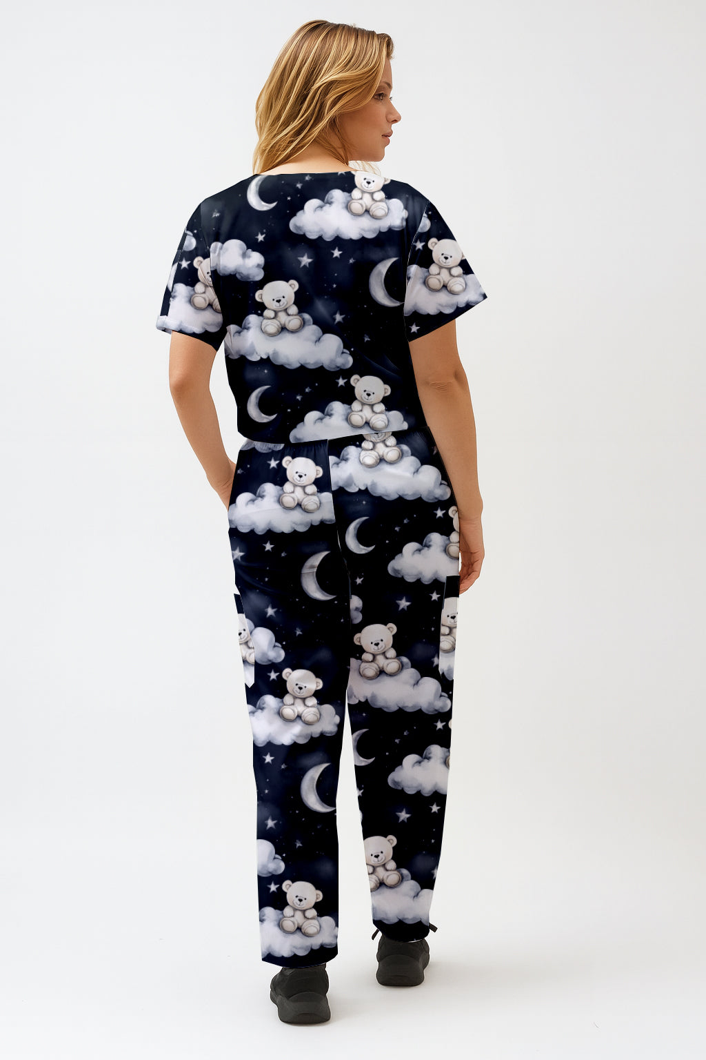 Cute Teddy 3 Printed Scrub Set