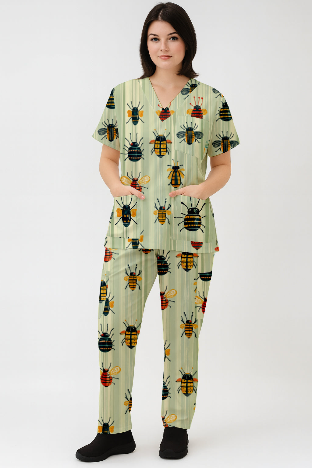 Bugs Printed Fun Scrub Set Australia