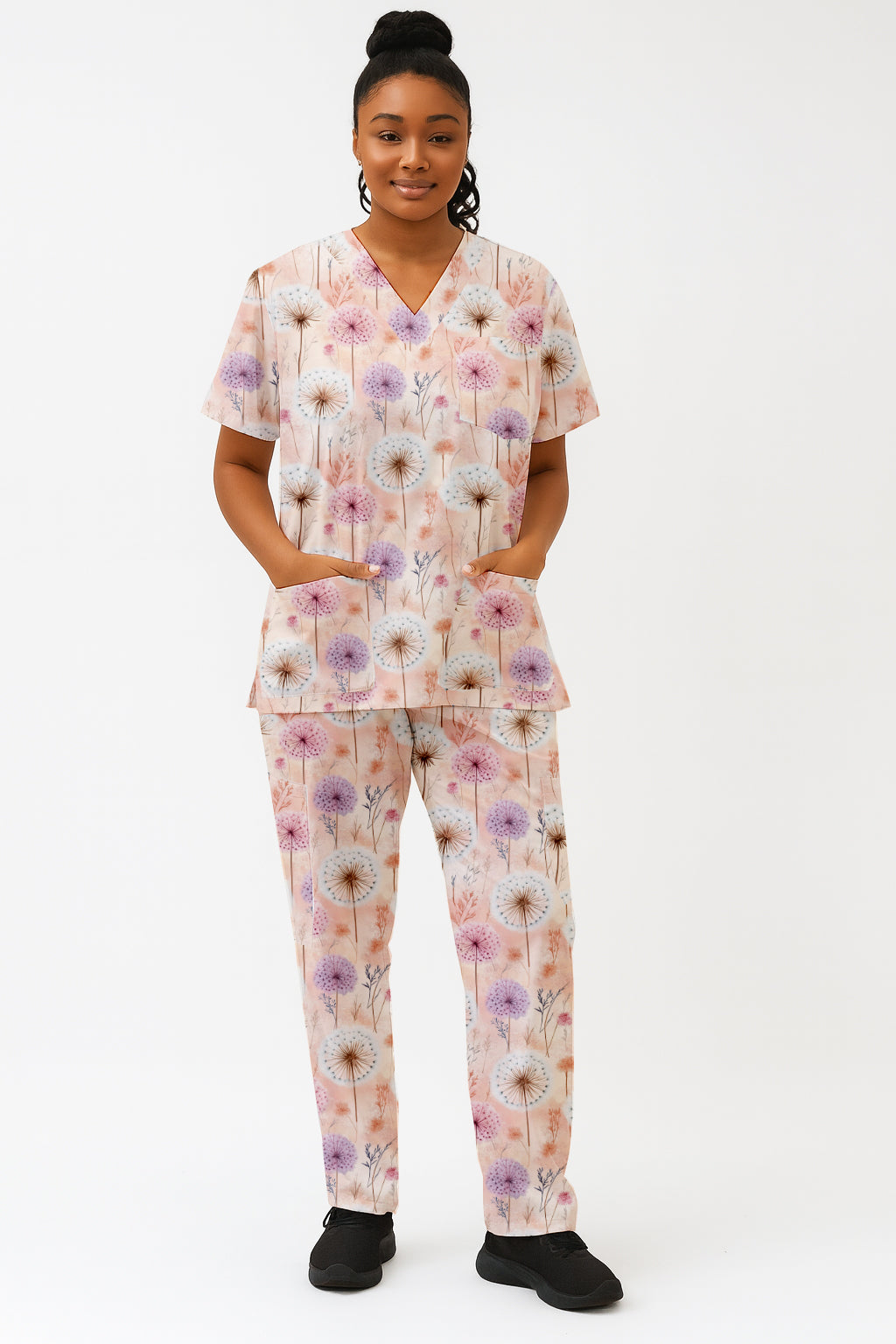Dandelions Cute Printed Fun Scrub Set Australia