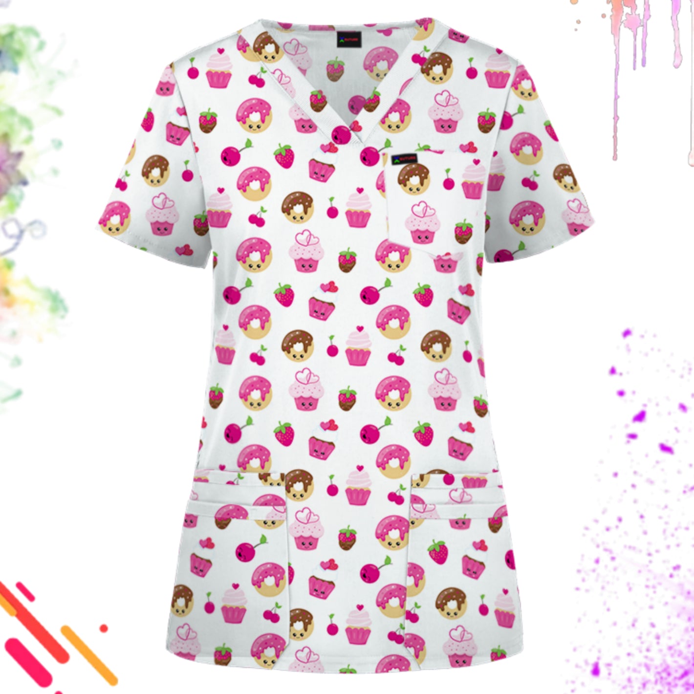 Printed Scrub Top Australia, Fun & Funky Patterns for Women and Men X