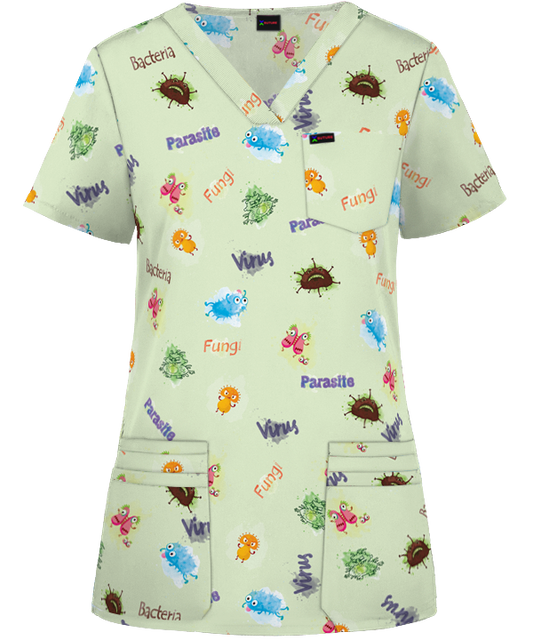 bacretia fungi virus organism fun scrub australia "Keyword" "womens printed scrub tops australia" "printed scrubs australia" "fun print scrub tops australia" "cheap fun scrubs" "fun scrub friday" "funky scrubs co" "fun scrubs tops" "printed scrub tops australia"