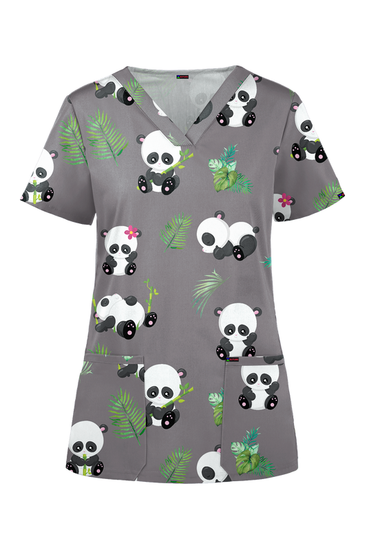 Panda 2025 scrub top