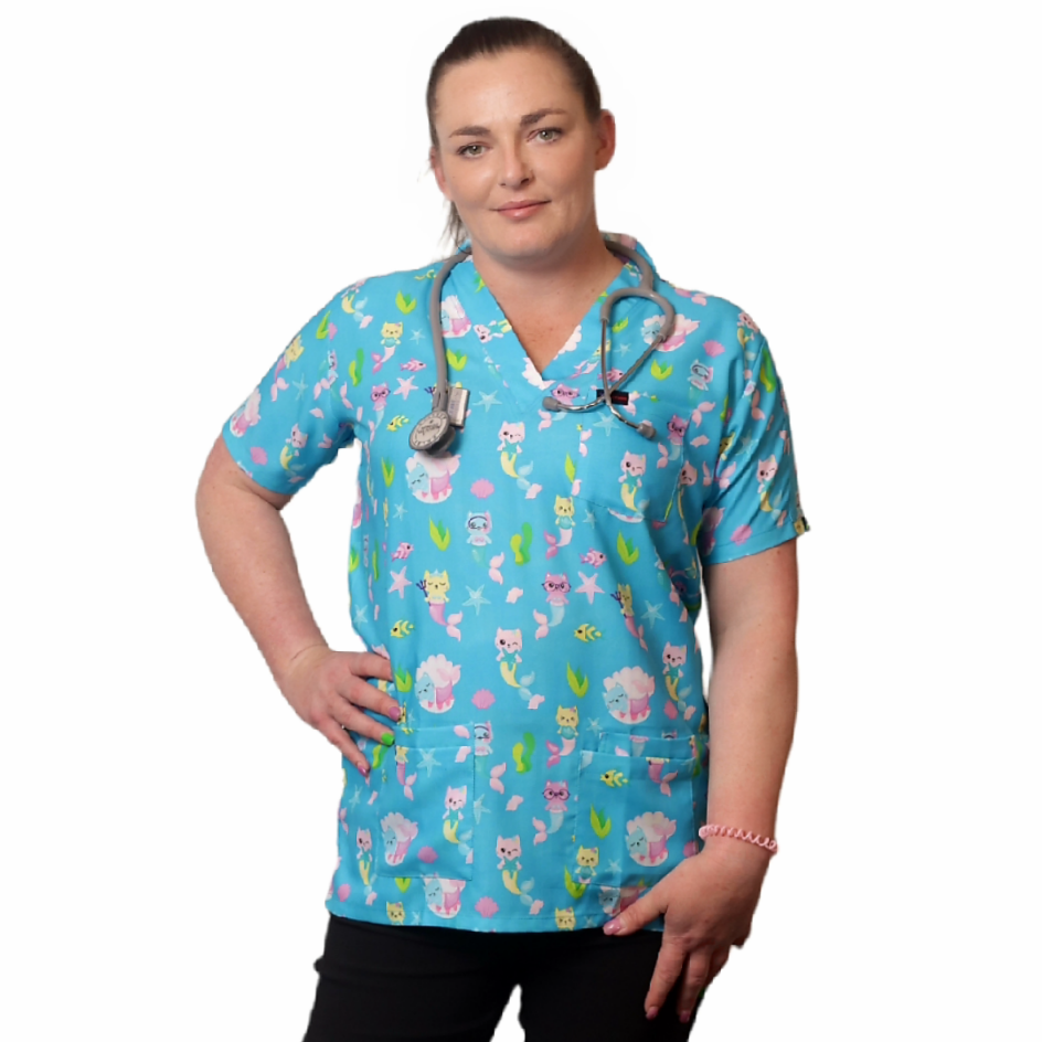 Mermaid 2025 scrub top